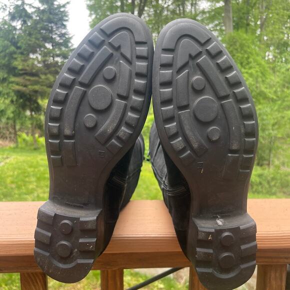 Hunter Willingen Tall Black Suede/Leather Boots w Size Zip - Size 7 1/2 - Picture 5 of 15